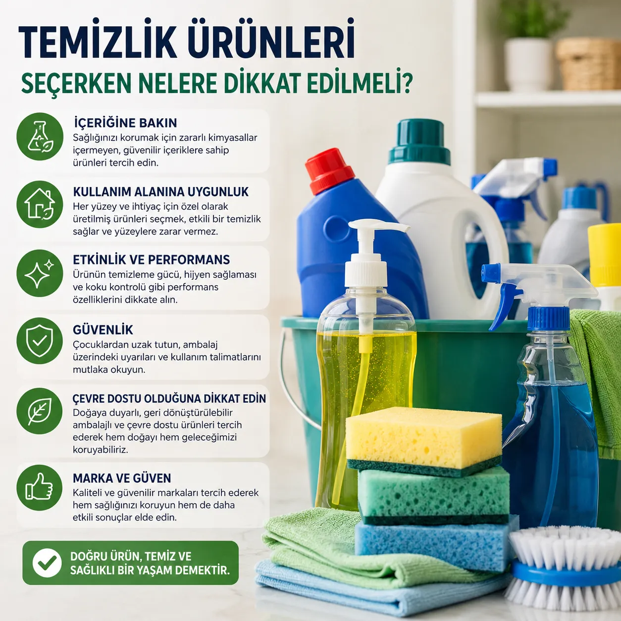 Temizlik Ürünleri Seçerken Nelere Dikkat Edilmeli?