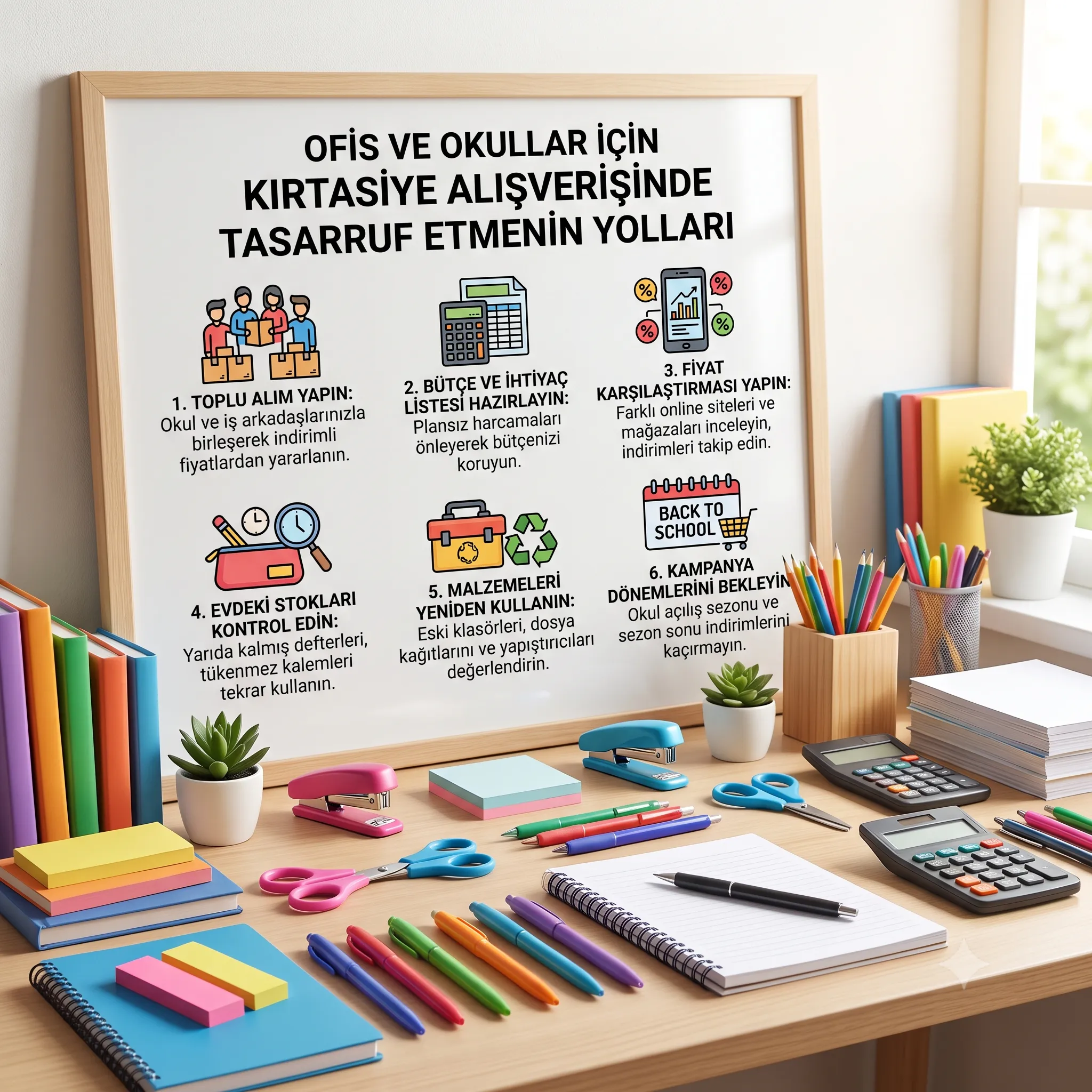 Ofis ve Okullar İçin Kırtasiye Alışverişinde Tasarruf Etmenin Yolları